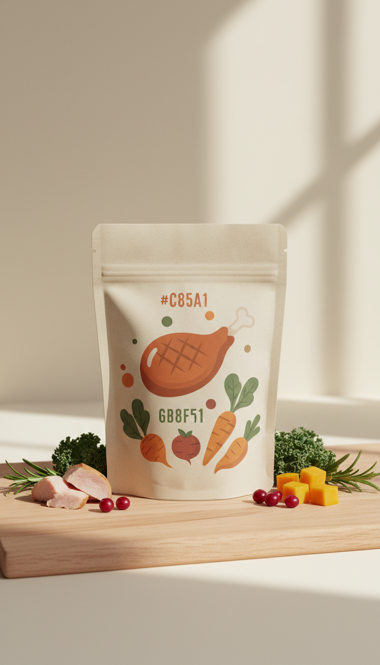 Turkey & seasonal greens pouch